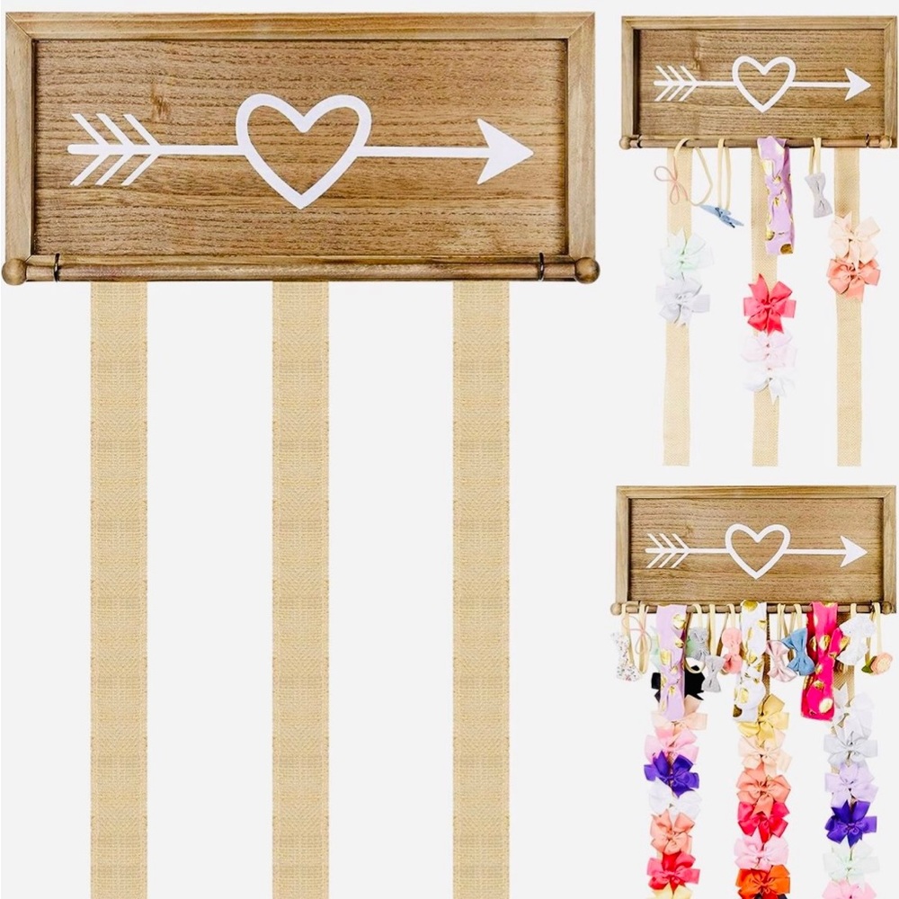 Hair Bow Holder Organizer for Girls -RusticFarmhouse Decor